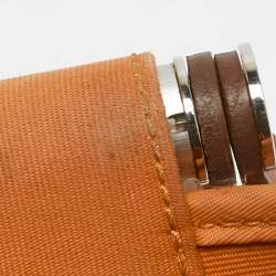 Hermes Orange Canvas Cabag Elan PM Bag
