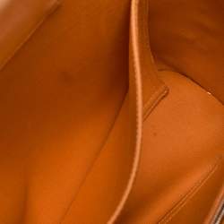 Hermes Orange Canvas Cabag Elan PM Bag