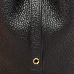 Pre Owned Hermès Noir Taurillon Clemence Leather Picotin Lock 18 Bag