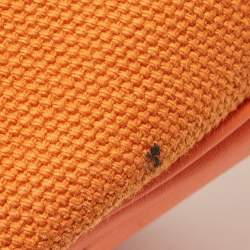 Hermès Orange Toile Goeland and Swift Leather Cargo Picotin Lock 18 Bag