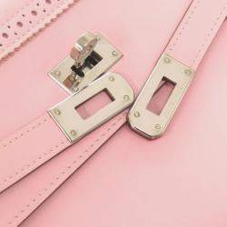 Hermes Rose Sakura Swift Leather Kelly Long Ghillies Wallet 