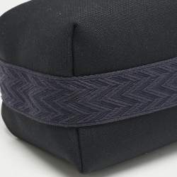 مملوكة مسبقًا Hermes Bleu Nuit Canvas Small Bride-A-Brac Pouch