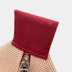 Hermes Terracotta Toile Bride-a-Brac Large Bag