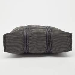 Hermes Grey Canvas Fourre Tout Tote