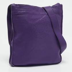 Hermes Ultraviolet Leather Clou de Selle Bag