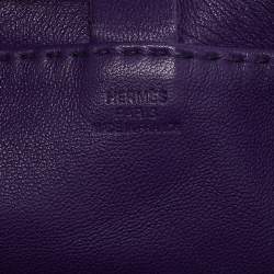 Hermes Ultraviolet Leather Clou de Selle Bag
