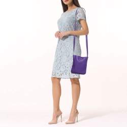 Hermes Ultraviolet Leather Clou de Selle Bag