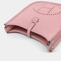 Hermes Pink Leather Evelyn 16 bag