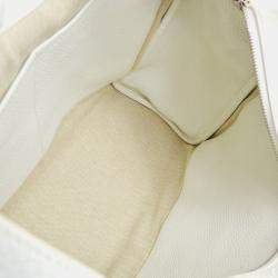 Hermes White Taurillon Clemence Pursangle 31 Handbag