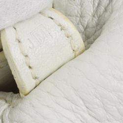 Hermes White Taurillon Clemence Pursangle 31 Handbag