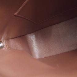 Pre Owned Hermes Orange Brown Vibrato Box Calf Escapade Handbag