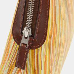 Pre Owned Hermes Orange Brown Vibrato Box Calf Escapade Handbag