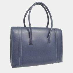 Hermes Navy Lisse Drag 2 32 Handbag