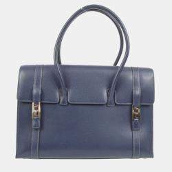 Hermes Navy Lisse Drag 2 32 Handbag