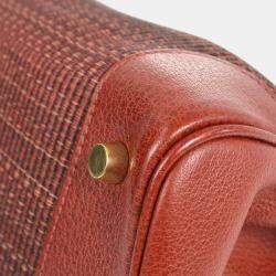 Hermes Rouge Crinoline Taurillon Clemence Birkin 35 Handbag 