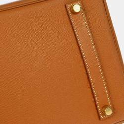 Hermes Gold Courchevel Birkin 35 Handbag