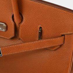 Hermes Noisette Vache Liegee Birkin 35 Handbag 