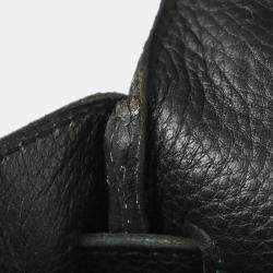 Hermes Black Taurillon Clemence Kelly 32 Retourne Handbag