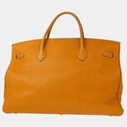 Hermes Natural Fjord Birkin 45 Handbag