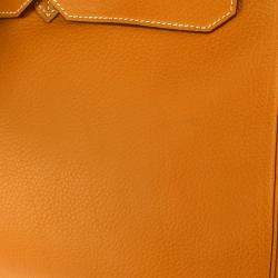 Hermes Natural Fjord Birkin 45 Handbag