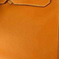 Hermes Natural Fjord Birkin 45 Handbag