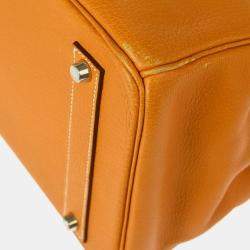 Hermes Natural Fjord Birkin 45 Handbag