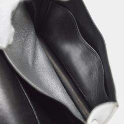 Hermes Silver Chevre Constance 18 Shoulder Bag
