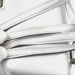 Hermes Silver Chevre Constance 18 Shoulder Bag