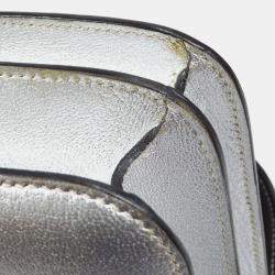 Hermes Silver Chevre Constance 18 Shoulder Bag