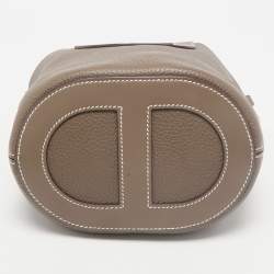 Hermes Etoupe Taurillon Clemence and Swift Leather In The Loop 18 Bag