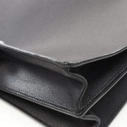 Hermes Black Epsom Leather Kelly Depeche 38 Briefcase