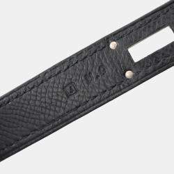 Hermes Black Epsom Leather Kelly Depeche 38 Briefcase