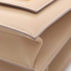 Pre Owned Hermes Beige Box Calf Leather Piano Handbag