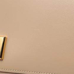 Pre Owned Hermes Beige Box Calf Leather Piano Handbag