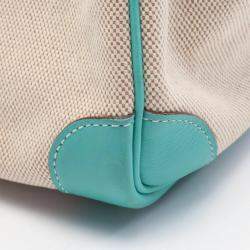 Hermes Lagon Beige Toile Officier and Swift Leather Birkin 30 Bag