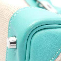 Hermes Lagon Beige Toile Officier and Swift Leather Birkin 30 Bag