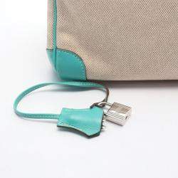 Hermes Lagon Beige Toile Officier and Swift Leather Birkin 30 Bag