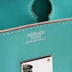 Hermes Lagon Beige Toile Officier and Swift Leather Birkin 30 Bag