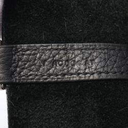 Pre Owned Hermes Black Taurillon Clemence Leather Picotin Lock 22 Bucket Bag