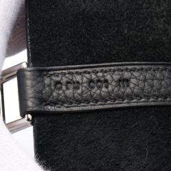 Pre Owned Hermes Black Taurillon Clemence Leather Picotin Lock 22 Bucket Bag