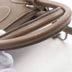 Hermes Etoupe Grey Clemence Leather 2Way  Bolide 31 