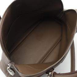 Hermes Etoupe Grey Clemence Leather 2Way  Bolide 31 