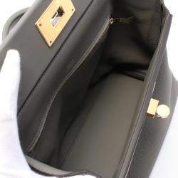 Hermes Etain Togo and Swift Leather 24/24 Top Handle Bag