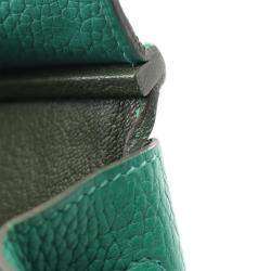 Hermes Khaki Vert Vertigo Taurillon Clemence Leather Birkin 30 Bag