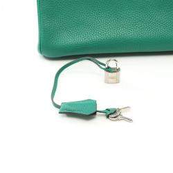 Hermes Khaki Vert Vertigo Taurillon Clemence Leather Birkin 30 Bag