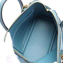 Hermes Blue Jean Evercolor Leather Mini 1923 Bolide Shoulder Bag