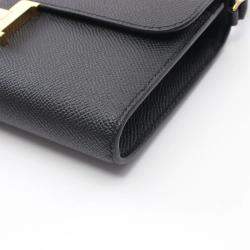 Hermes Black Epsom Leather Constance Long To Go Crossbody Bag