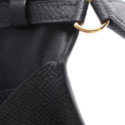 Hermes Black Epsom Leather Constance Long To Go Crossbody Bag