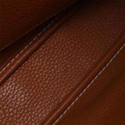 Hermes Gold Taurillon Clemence Leather Victoria Messenger Bag