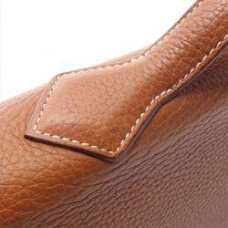 Hermes Gold Taurillon Clemence Leather Victoria Messenger Bag